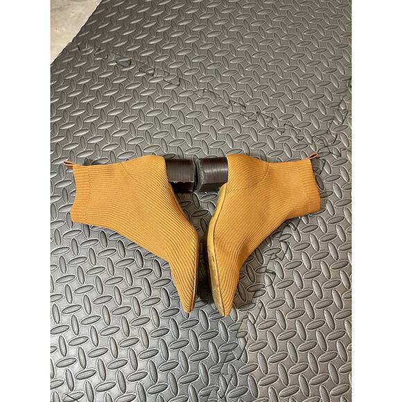 EVERLANE The Day Glove Ribbed Round Toe Pull On Sock Boot Toffee Size 10 - Picture 4 of 10